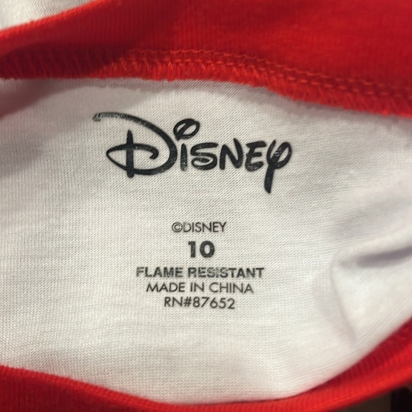 Disney night before Christmas 2 piece sleep set size 10. - Picture 2 of 6